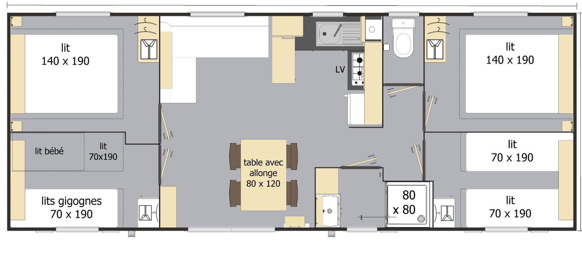 Mobil Home Xxl 4 Chambres - Camping Le Clos Cacheleux Miannay ห้อง รูปภาพ